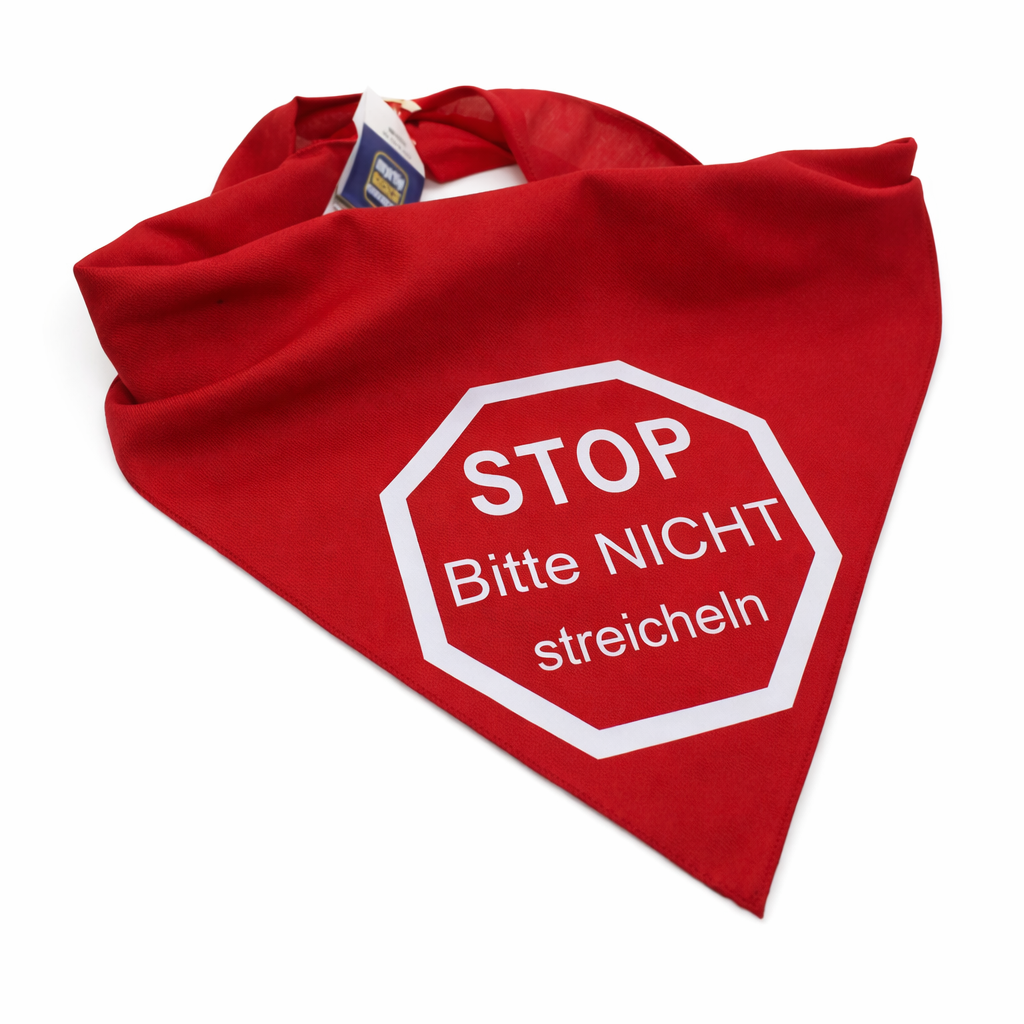 Hundehalsband mit Tuch - Dreiecktücher mit Beschriftung