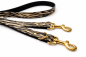 Preview: ZebraStyle Premium Leder-Hundeleine – 2m | 3-fach verstellbar | 84 kg Bruchlast
