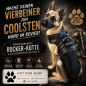 Preview: Rockerkutte / Lederjacke "Born to Be Wild" - Maßgeschneidertes Hundegeschirr aus Kunstleder