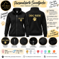 Preview: Personalisierte Sweatjacke für Hundefreunde – mit Wunschtext