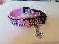 Preview: Strass Hundehalsband Strass Glitzer Halsband rosa mit Softshell Polsterung