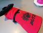 Preview: Softshell Hundemantel-Regenmantel rot/schwarz