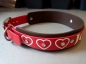 Preview: Personalisiertes Biothane Hundehalsband rot