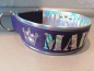 Preview: Hundehalsband mit Polsterung lila personalisiert