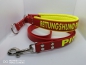 Preview: Biothane Halsband Rettungshund, Feuerwehr personalisiert mit Wunschtext