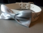 Preview: Personalisiertes Biothane Hochzeits Hundehalsband ab 2,5cm Breite