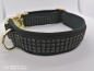 Preview: Strass Hundehalsband Strass Halsband Glitzer Halsband schwarz mit Polsterung