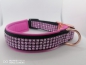 Preview: Strass Hundehalsband Strass Glitzer Halsband rosa mit Softshell Polsterung