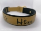 Preview: Biothane Halsband gold Hundehalsband