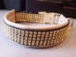 Preview: Strasshalsband Hundehalsband Glitzer Halsband gold