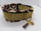 Preview: Strasshalsband Hundehalsband mit Strass Leolook