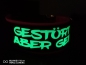 Preview: Personalisiertes Halsband mit Leuchtschrift Glow in the Dark