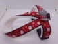 Preview: Führgeschirr Schneeman 3,5cm breit Hundegeschirr Weihnachtsmotiv mit Polsterung