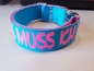 Preview: Hundehalsband Namenshalsband mit Wunschtext Welpenhalsband mitwachsend
