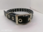 Mobile Preview: Echtleder/ Fettleder Hundehalsband Lederhalsband schwarz