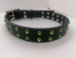 Mobile Preview: Echtleder/ Fettleder Hundehalsband Lederhalsband schwarz