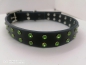 Preview: Echtleder/ Fettleder Hundehalsband Lederhalsband schwarz