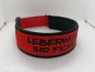 Preview: Hundehalsband Personalisiert schwarz-rot