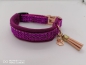 Preview: Strasshalsband Hundehalsband mit Strassoptik pink/magenta