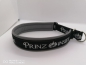 Preview: Hundehalsband Prinz Inside schwarz/silber mit Polsterung
