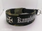 Preview: Personalisiertes Biothane Hundehalsband camouflage