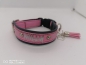 Preview: Personalisiertes Hundehalsband in rosa