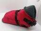 Preview: Softshell Hundemantel-Regenmantel rot/schwarz