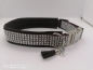 Preview: Strassoptik Hundehalsband braun Glitzerhalsband