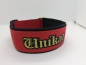 Preview: Hundehalsband Personalisiert schwarz-rot