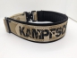 Preview: Flecktarn Hundehalsband mit Beschriftrung