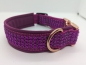 Preview: Strasshalsband Hundehalsband mit Strassoptik pink/magenta