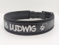 Preview: Personalisiertes Biothane Hundehalsband 3,5cm breit