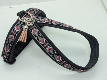 Führgeschirr „Boho Rosé“ – weich gepolstert & handgefertigt