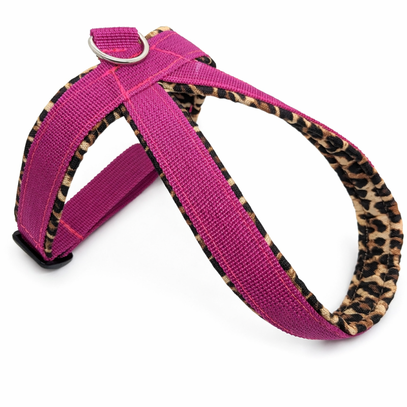 Führgeschirr nach Maß – Pink & Leopardenoptik | Softshell oder Wellness-Fleece