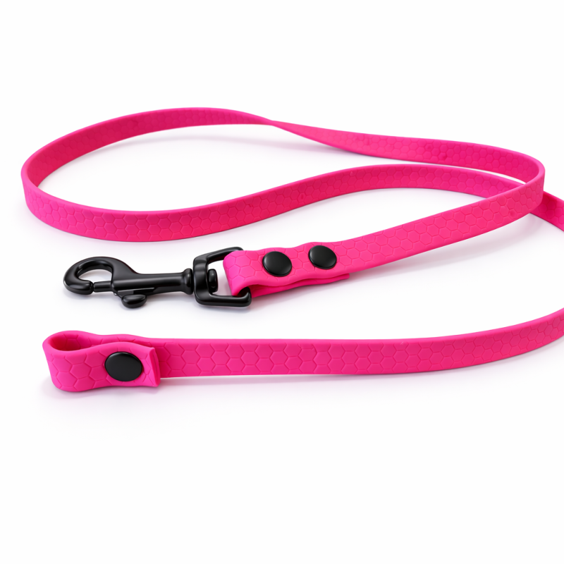 Preview: Hexa Sportleine Pink 1 m - leicht Hundeleine für Training & nHundesport