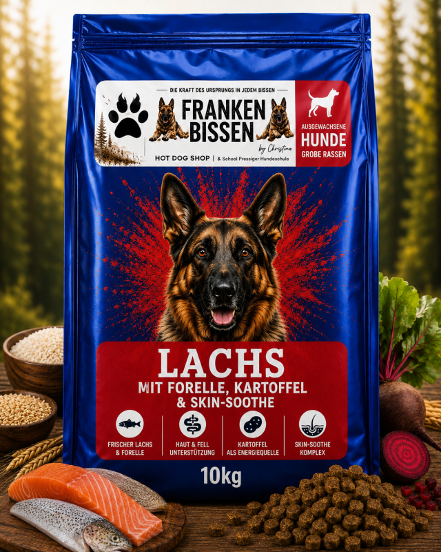 Super Premium Lachs mit Forelle, Kartoffel & Skin - Soothe – 10 kg | Für ausgewachsene Hunde großer Hunderassen