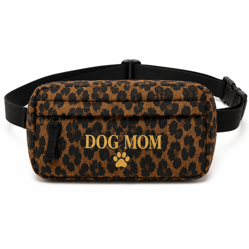 Personalisierte Bauchtasche „Leo“ – Gassi-Tasche mit Wunschtext