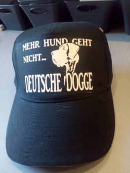 Basecap, Schildmütze Deutsche Dogge mehr Hund geht nicht