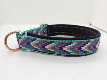 Boho Hundehalsband türkis