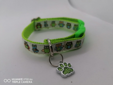 Mitwachsendes Welpenhalsband Hundehalsband Eule