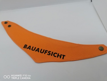 Hundehalstuch mit Druckknopf Bauaufsicht