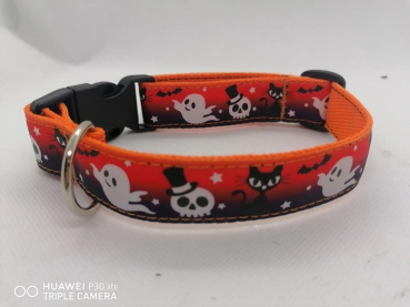 Helloween Hundehalsband glow in the dark