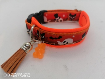 Helloween Hundehalsband glow in the dark