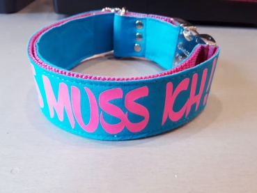 Hundehalsband Namenshalsband mit Wunschtext Welpenhalsband mitwachsend