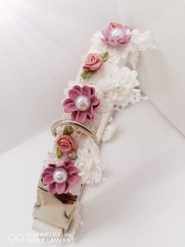 Hochzeitshalsband Boho Blumenranke