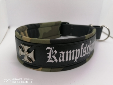 Personalisiertes Biothane Hundehalsband camouflage