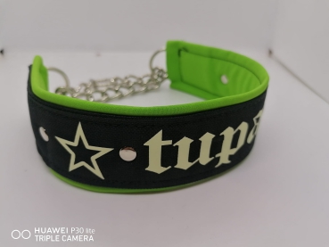 Wunschtext Halsband Glow in the Dark Leuchthalsband mit Polsterung