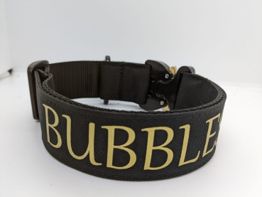 Hundehalsband, Welpenhalsband mitwachsend schwarz