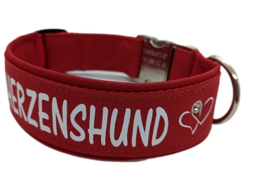 Hundehalsband rot personalisiert