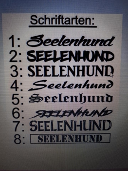 Preview: Mitwachsendes Welpenhalsband Hundehalsband für Welpen mit Glitzerwunschtext Namenshalsband